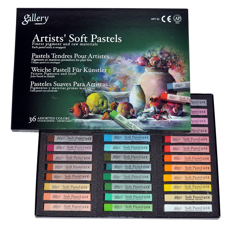 Mungyo Gallery Soft Pastels Cardboard Box Set of 60 - Assorted Colors