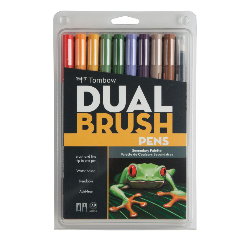 Tombow Dual Brush Pens vs. Karin Brushmarker Pro