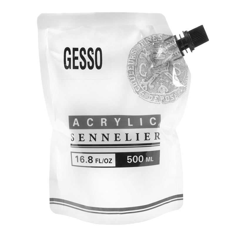 Abstract Acrylic Gesso, White - 500 ml