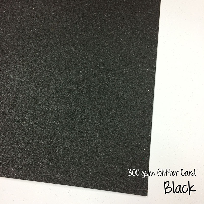 La Carte Glitter Cardstock 12×12 300gsm Black – Anandha Stationery Stores