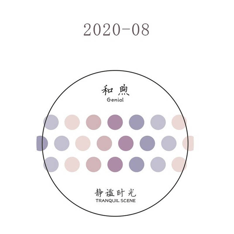 Tranquil Scene Dot Washi Tape Genial DJ08-2020-08