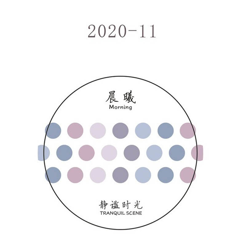 Tranquil Scene Dot Washi Tape Morning DJ08-2020-11