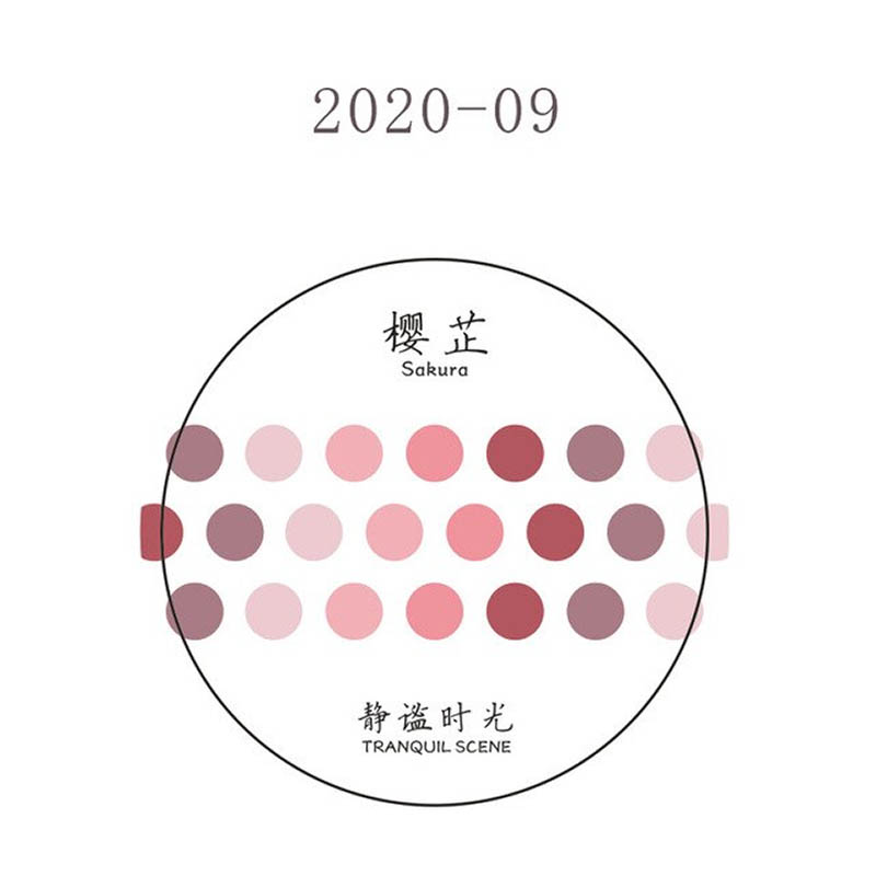 Tranquil Scene Dot Washi Tape Sakura DJ08-2020-09