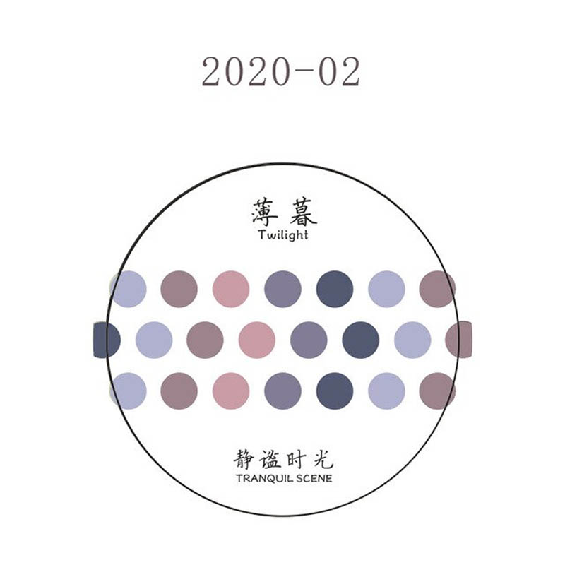 Tranquil Scene Dot Washi Tape Twilight DJ08-2020-02