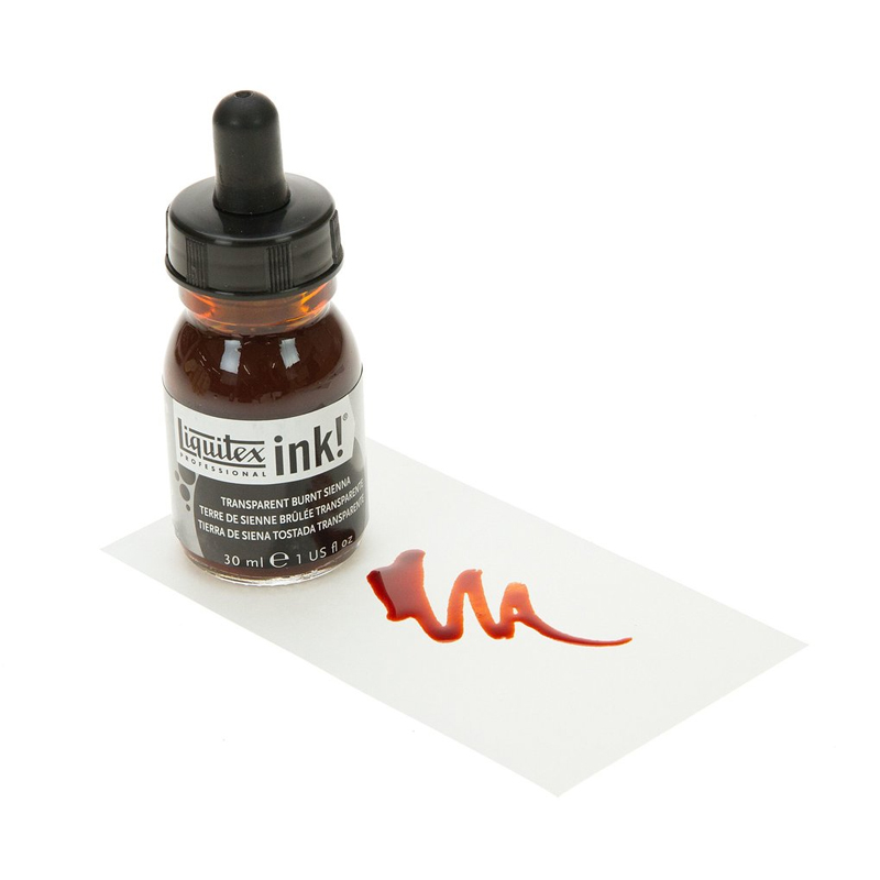 Liquitex Professional Acrylic ink! Transparent Burnt Sienna 129 