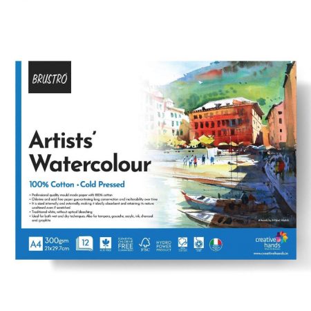 Brustro Artists Pastel Paper Pad Earth Tones 160gsm 3.5in x 5.5in 24 Sheets