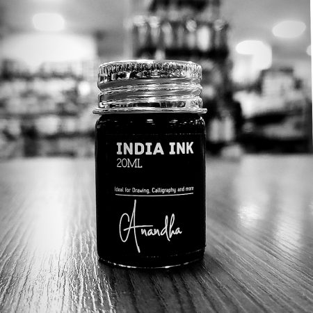 Anandha Stationery Stores - New introduction Jain India Ink Black Made from  highly opaque, carbon black pigment, this ink offers excellent reproduction  quality on absorbent surfaces with optimum lightfastness. Easily applied by