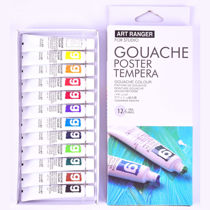 Nicker Designer Colour Gouache Sets 12-Color Set
