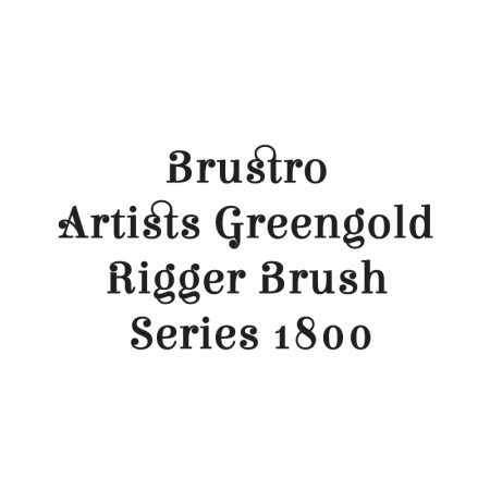 Brustro Artists Greengold Rigger Brush Series 1800
