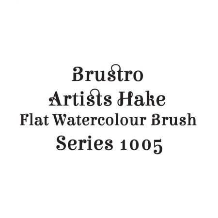 Brustro Artists Hake Flat Watercolour Brush Series 1005