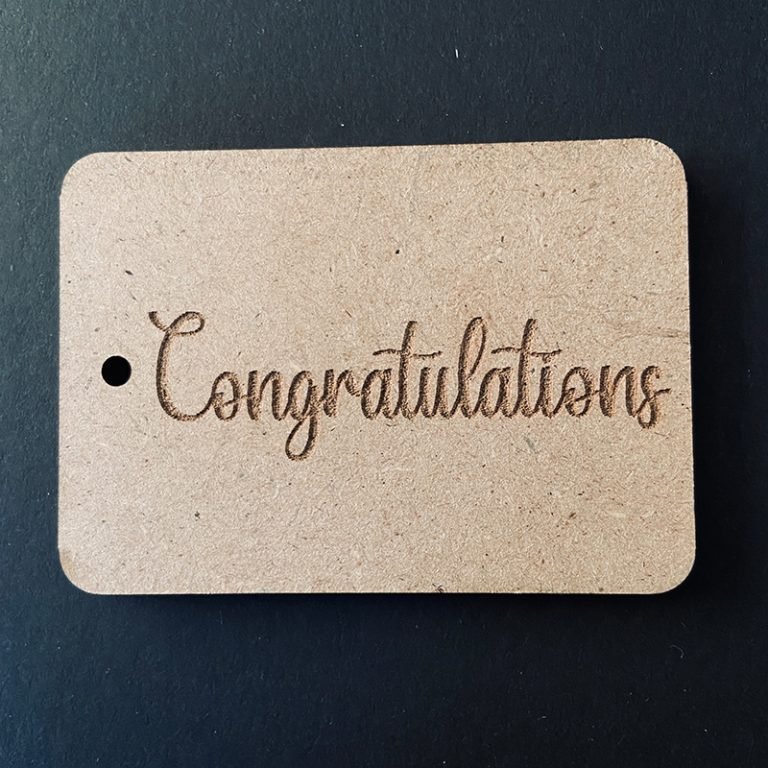 MDF Tag Congratulations