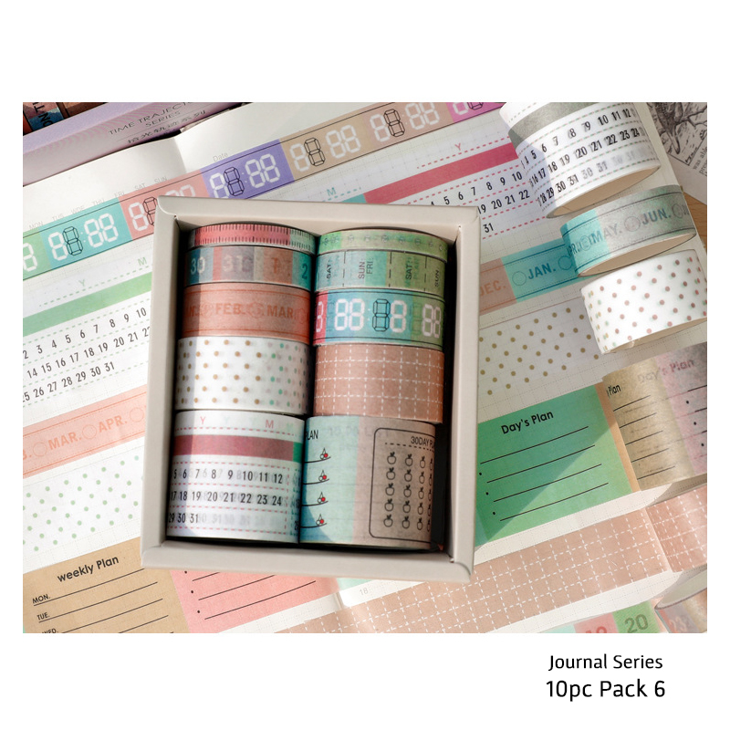 Journal Washi Tape Series 10pc Pack 6