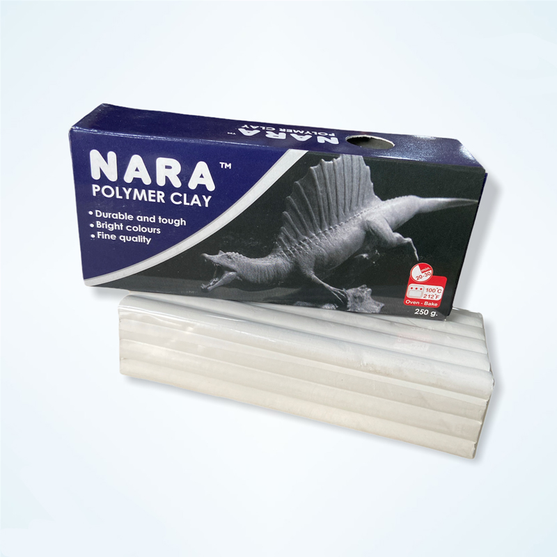 Nara Polymer Clay White 250gms - Anandha Stationery Stores
