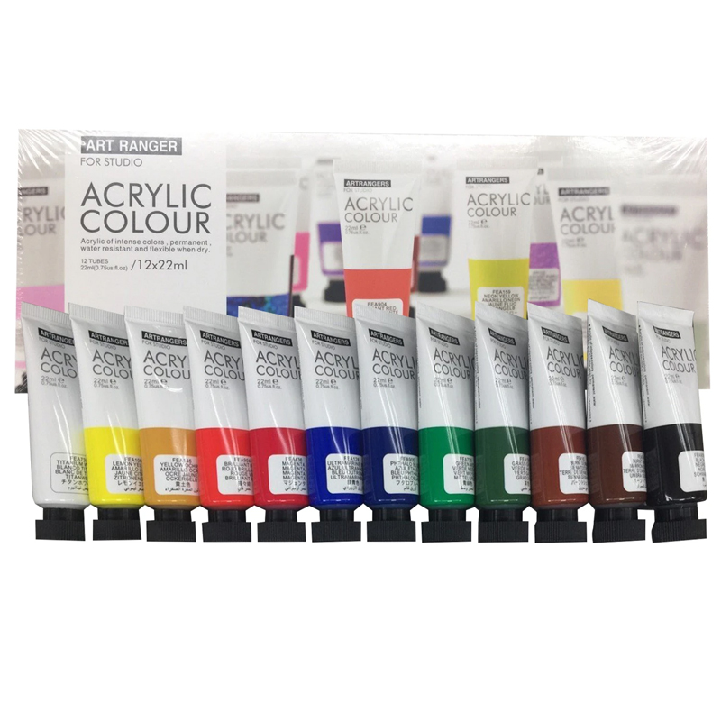 Art Rangers Acrylic Colour Set 12 x 12ml