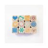 Wooden-Stamp-Set-12Pc-Simple-Pattern-WSS-D