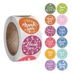Thank You Sticker Roll 1inch Design 5