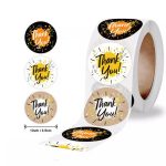 Thank You Sticker Roll 1inch Design 8
