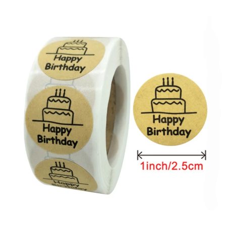 Happy Birthday Sticker Roll (CDB60) Design 17