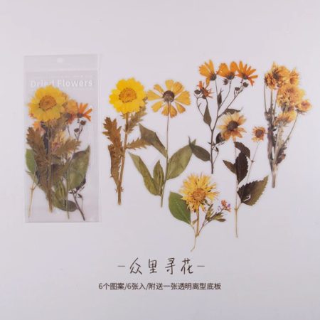 Journal Sticker Dried Flowers ZMHD004