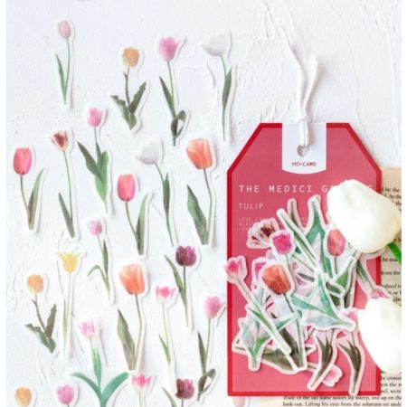 MO Card Medici Garden Series Sticker Tulip 01