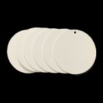 Plain Acrylic Disc Round White 3.5inch 10Pc