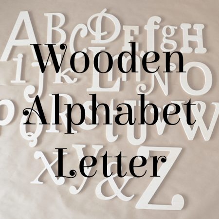 Wooden Alphabet Letter