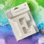 Wooden Alphabet White Letter E