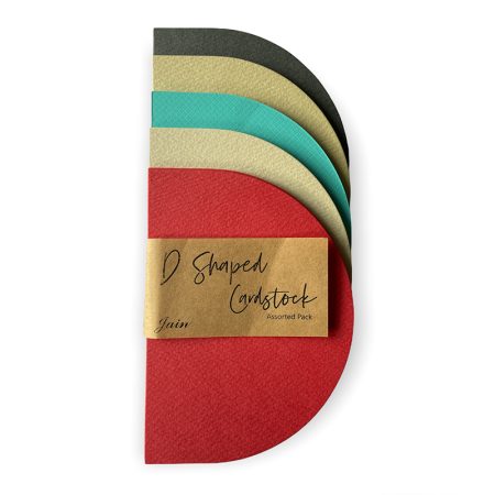 D Shaped Cardstock Assorted Pack