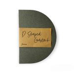 D Shaped Cardstock Grey