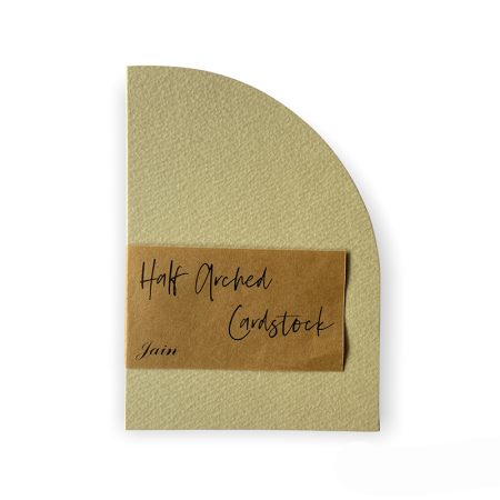 Half Arched Cardstock Cream