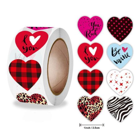 Heart Sticker Roll (CDA259) Design 48