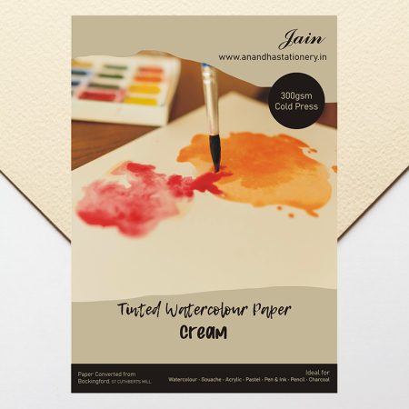 Jain Tinted Watercolour Paper Cream 300gsm