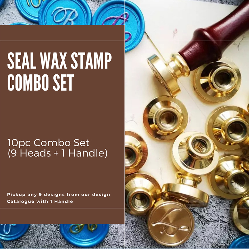 Seal Wax Stamp 10Pc Combo Set