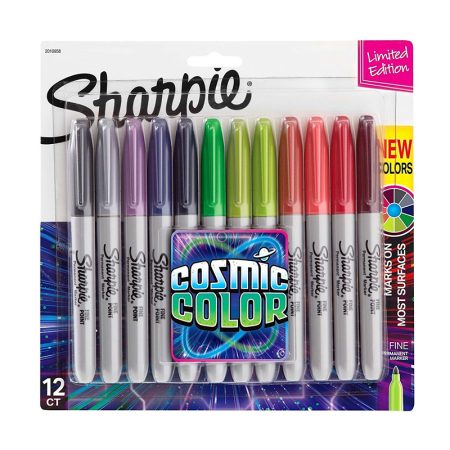 Sharpie Permanent Marker Fine Tip Cosmic Colour Set of 12 (2010958)