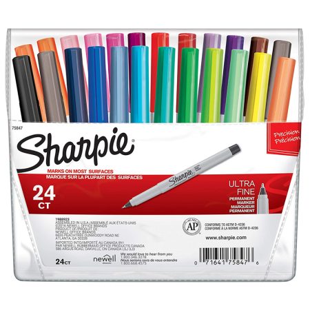 Sharpie Permanent Marker Fine Tip Set of 24 (75847)