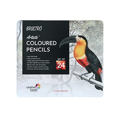 Brustro Skin Tone Coloured Pencil Set of 24 Tin BRACPST24