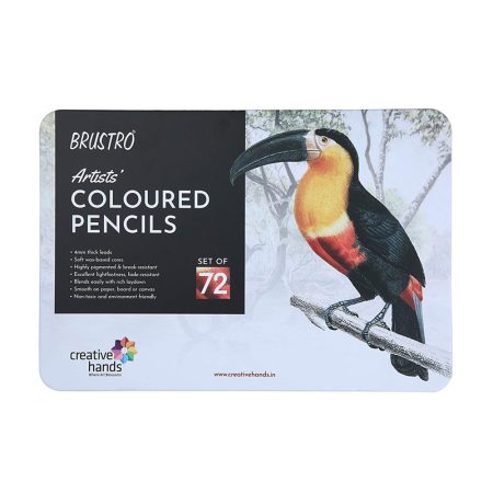 Brustro Coloured Pencil Set of 72 Tin BRACP72