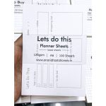 Jain Planner Sheets Lets do this