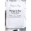 Jain Planner Sheets Things to Buy