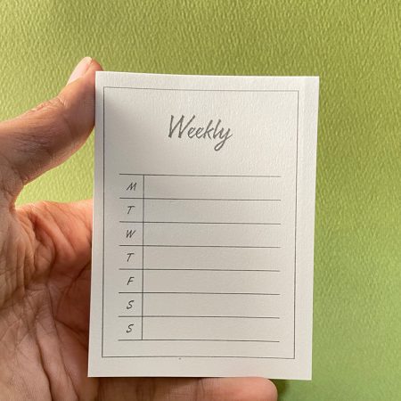 Memo Notes Weekly A7