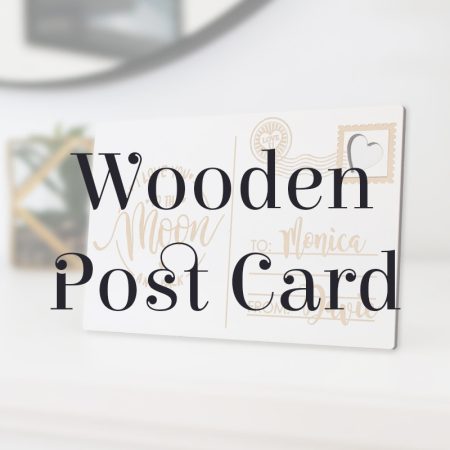 Wooden Post Card