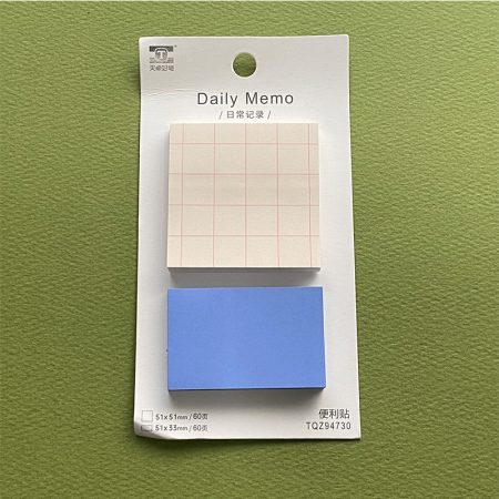 Daily Memo Sticky Notes Cream Grid (GB-T 12654)