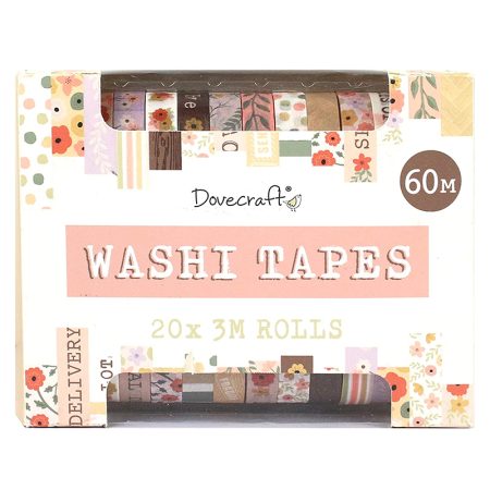 Dovecraft Washi Tapes 20Pcs Pastel (DCWTB049)