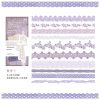 Matthiola Incana Floral Lace Strip Journal Sticker YXTZB445