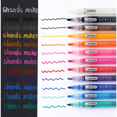 Shands Classic Acrylic Marker 2mm Tip Set of 12 (S316DP)-1