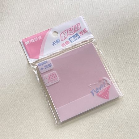 Static Sticky Notes Pastel Pink 3x3 inch (YS-348)
