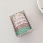Basic Printed Washi Tape Series 5pc Pack 85