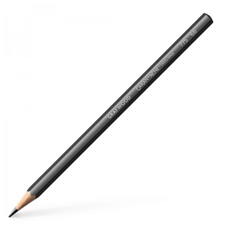 Caran Dache Grafwood Graphite Pencils 6B (775- 6B)