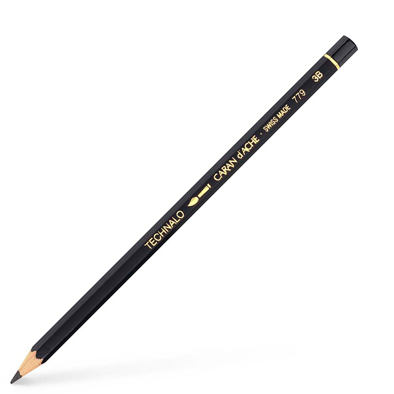 Caran Dache Technalo Water Soluble Graphite Pencils 3B (779 -3B)