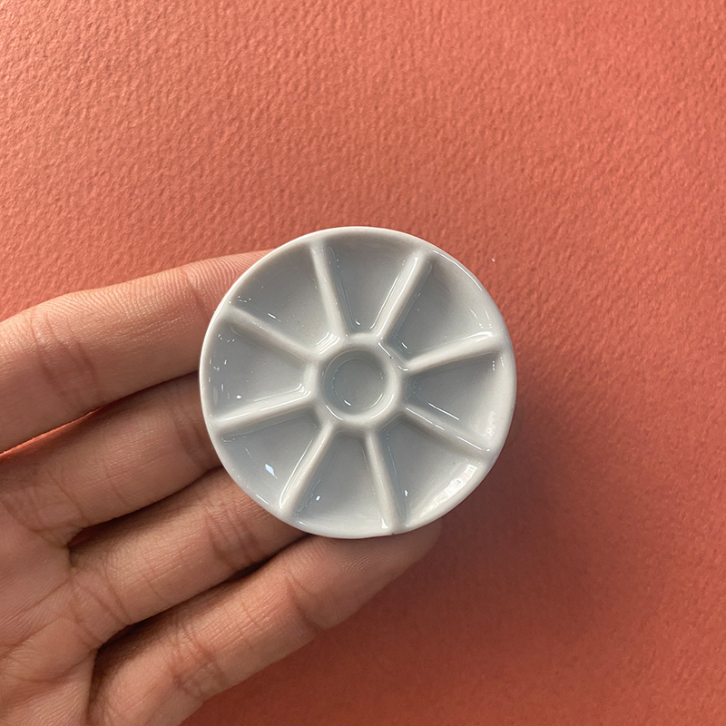 Mini Ceramic Palette Round 9 Wells